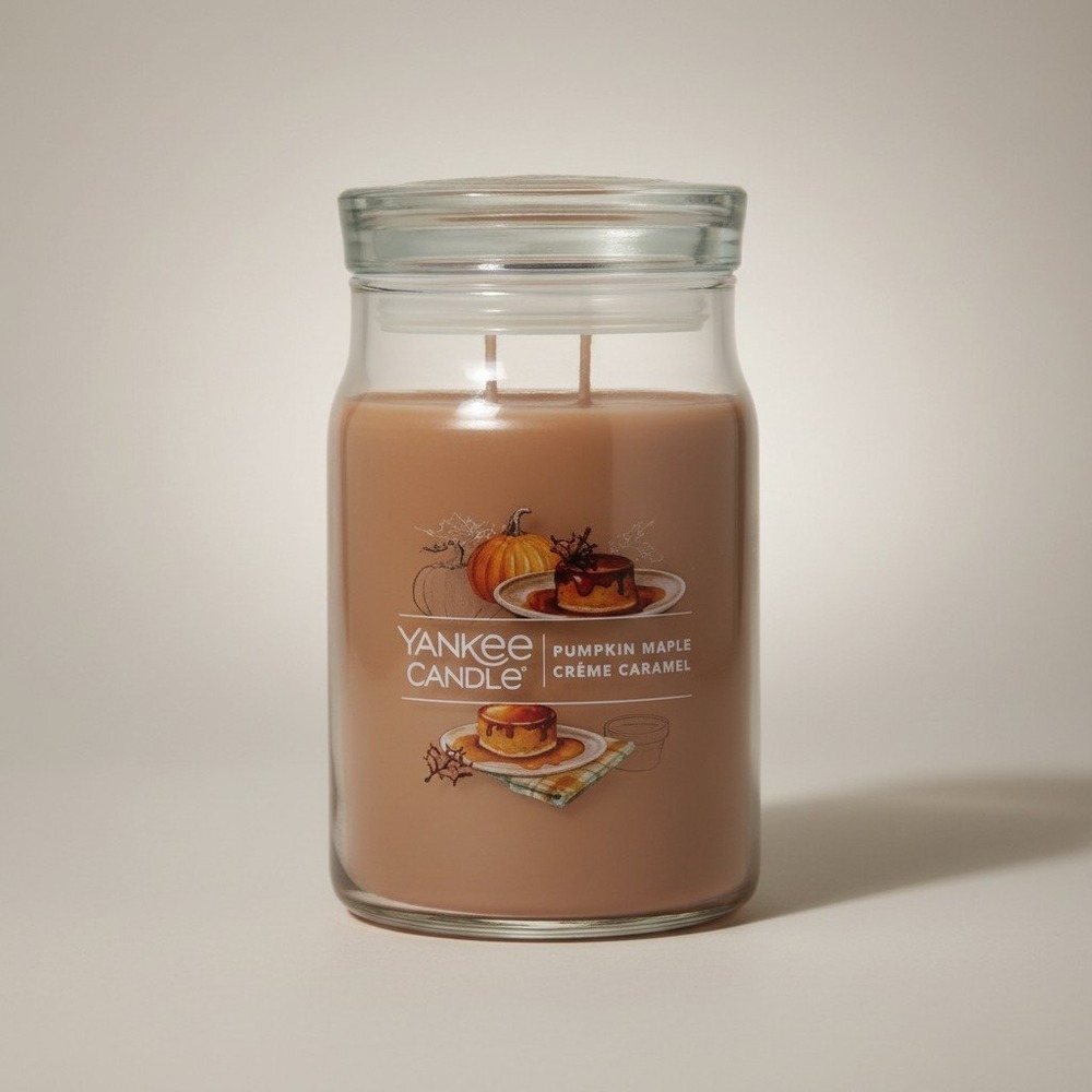 Yankee Candle Crème‎ Caramel Signature Large Jar - 20 oz 2-Wick - NWT